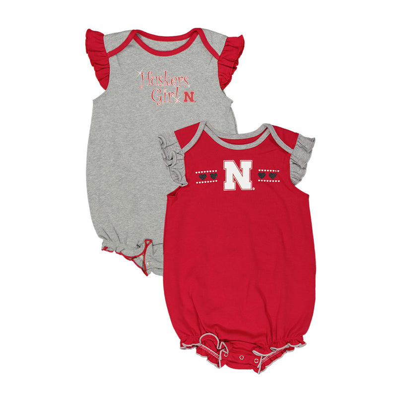 Pack Creeper des Nebraska Cornhuskers pour fille (bébé) (KA423D6 77N)