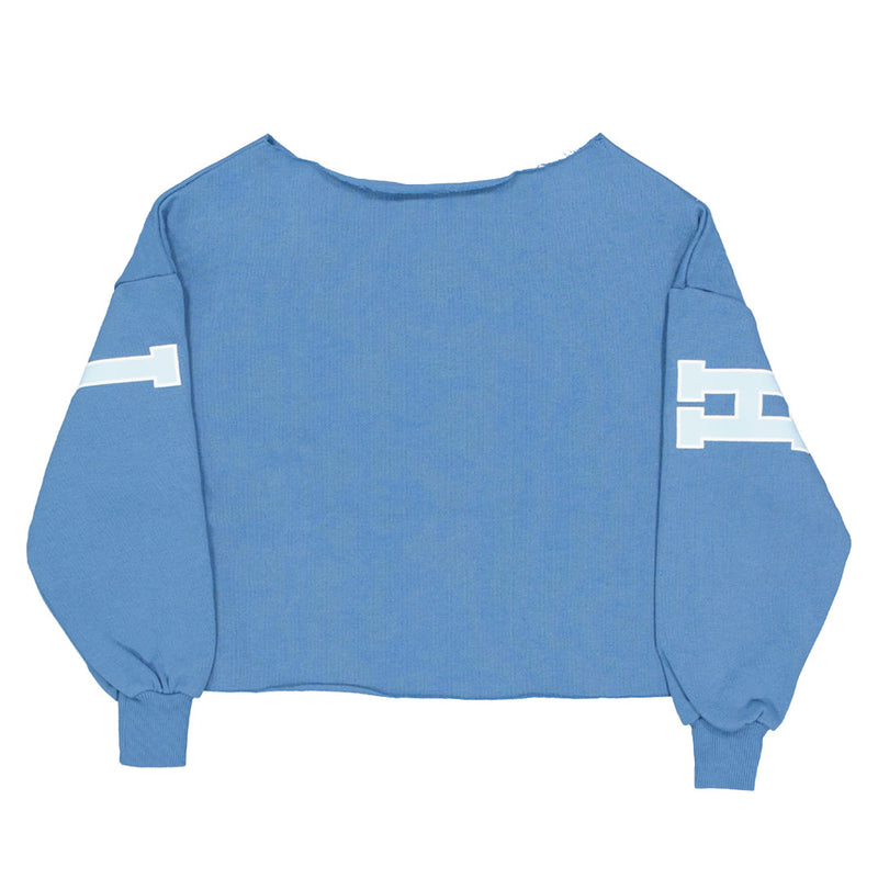 Girls' (Junior) Stitch Crop Sweatshirt (DSLX32YQLEFA1WN 40BLU)