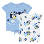 Girls' (Toddler) Bluey 2 Pack T-Shirt Set (BBLU08ZCP23A1TY 45LBB)
