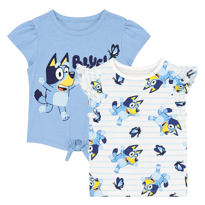 Girls' (Toddler) Bluey 2 Pack T-Shirt Set (BBLU08ZCP23A1TY 45LBB)
