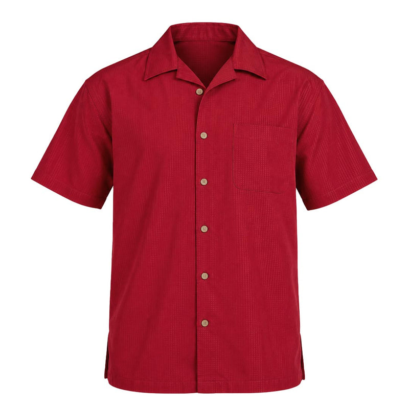 Harriton - Men's Barbados Textured Camp Shirt (M560 14)