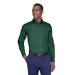 Harriton - Men's Easy Blend Stain-Release Twill Dress Shirt (M500 44)