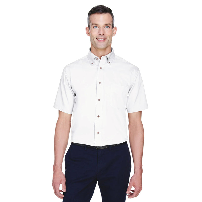 Harriton - Men's Easy Blend Stain-Release Twill Dress Shirt (M500S 20)
