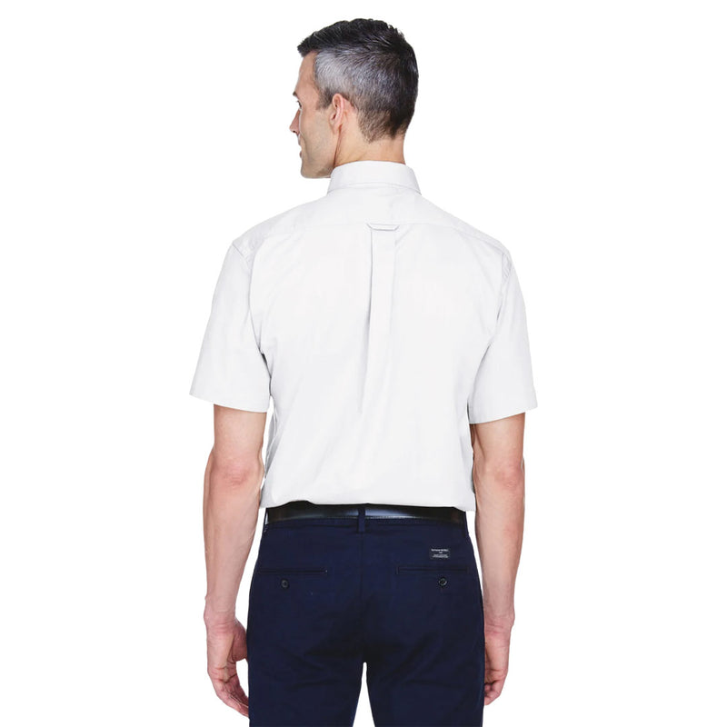 Harriton - Men's Easy Blend Stain-Release Twill Dress Shirt (M500S 20)