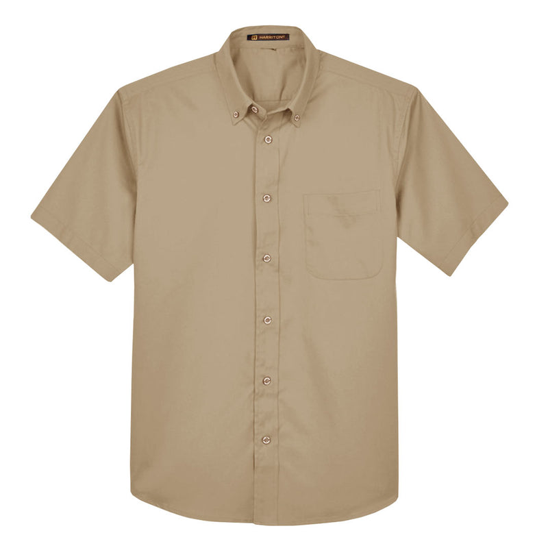 Harriton - Men's Easy Blend Stain-Release Twill Dress Shirt (M500S 58)