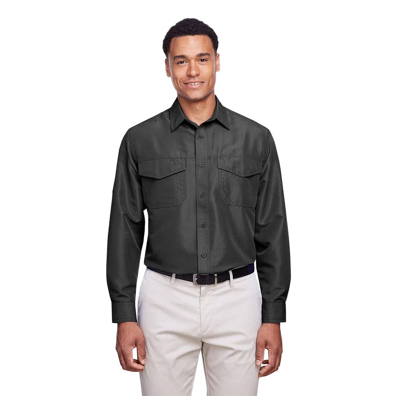 Harriton - Men's Key West Performance Long Sleeve Shirt (M580L MY)