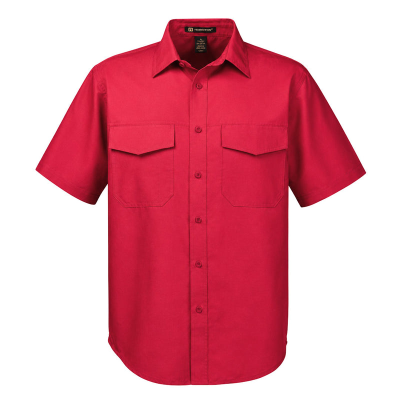 Harriton - Men's Key West Short Sleeve Performance Staff Shirt (M580 Q9)