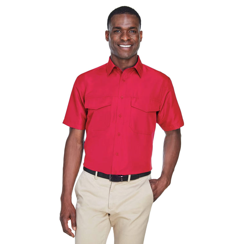 Harriton - Men's Key West Short Sleeve Performance Staff Shirt (M580 Q9)