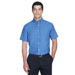 Harriton - Men's Oxford Stain Release Short Sleeve Dress Shirt (M600S 53)