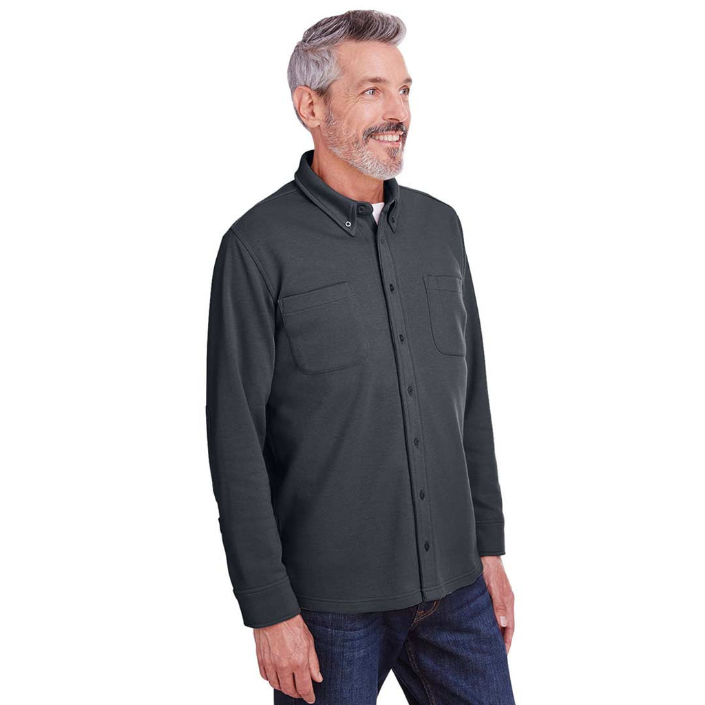 Harriton - Veste chemise en polaire piqué StainBloc pour hommes (M708 MY) 