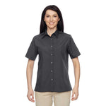 Harriton - Women's Advantage Snap Closure Short Sleeve Shirt (M545W 43)