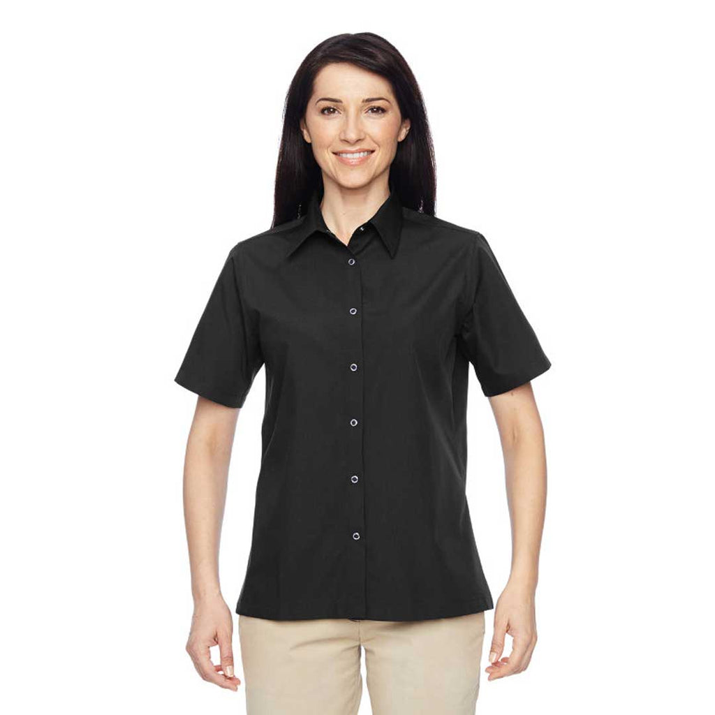 Harriton - Women's Advantage Snap Closure Short Sleeve Shirt (M545W 51)