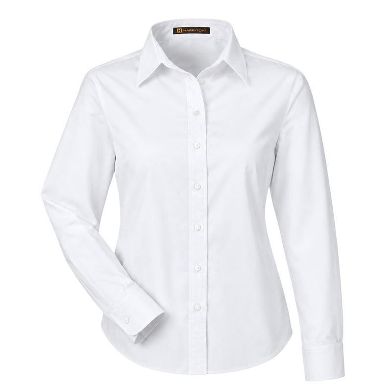 Harriton - Women's Long Sleeve Essential Poplin Shirt (M510W 00)