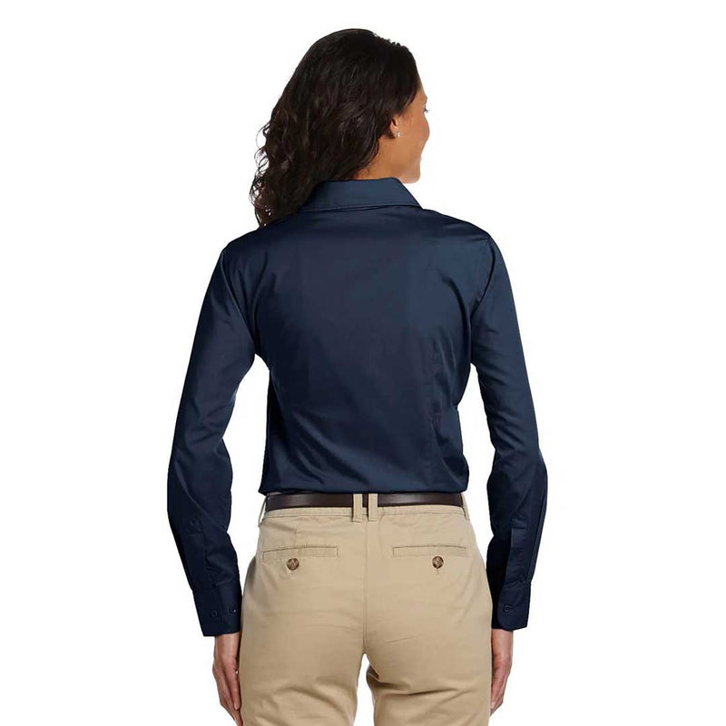 Harriton - Women's Long Sleeve Essential Poplin Shirt (M510W 54)