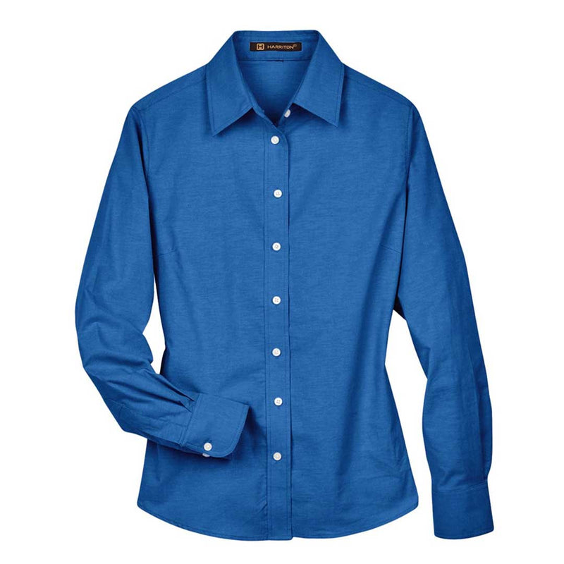 Harriton - Women's Oxford Long Sleeve Dress Shirt (M600W 53)