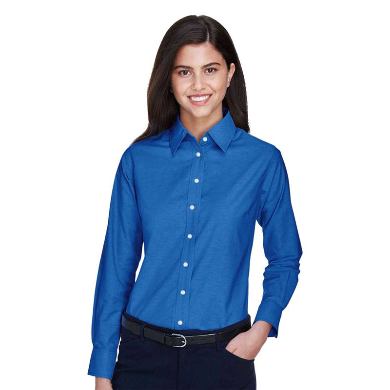 Harriton - Women's Oxford Long Sleeve Dress Shirt (M600W 53)