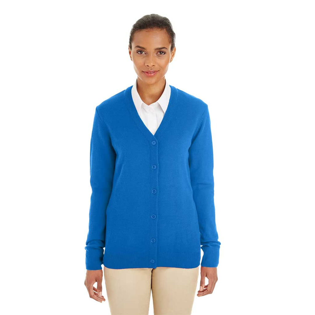 Harriton - Women's V-Neck Cardigan Sweater (M425W 53)