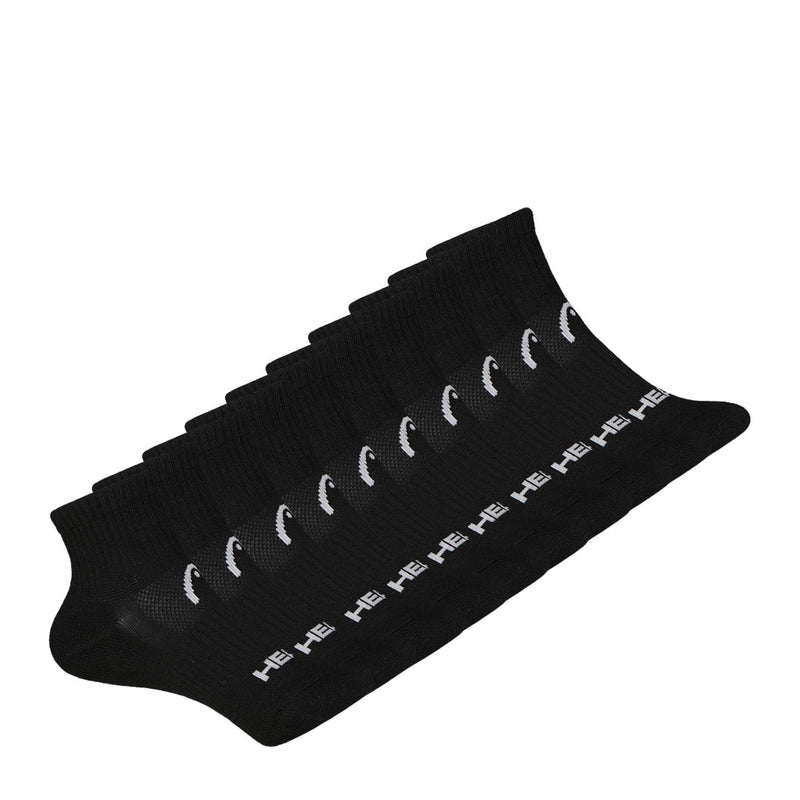 Head - Kids' Cushion 10 Pack 1/4 Crew Socks (HEKH008 BLK)