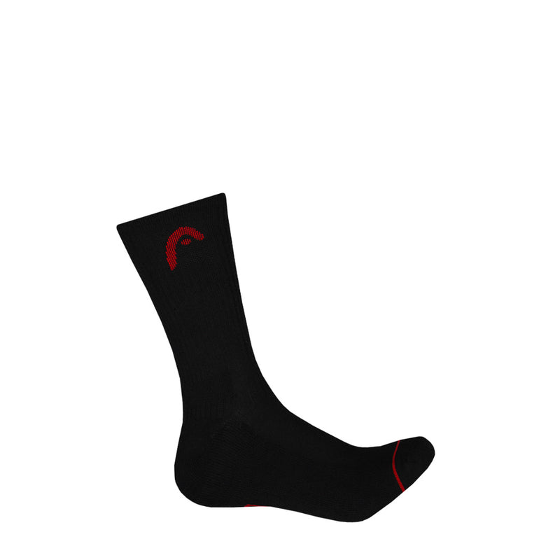 Head - Men's Cushion 6 Pack Crew Socks (HMHE035 BLK)