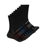 Head - Men's Cushion 8 Pack Crew Socks (HEMH030 BLK)