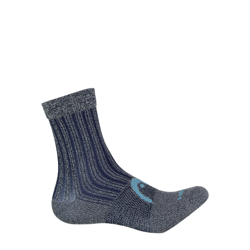 Head - Men's Nylon 3 Pack Mid Crew Socks (HEMH032 BLU)