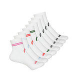 Head - Women's Cushion 8 Pack 1/4 Crew Socks (HELH016 WHT)