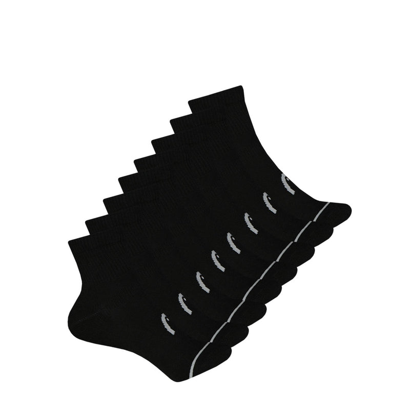 Head - Women's Cushion 8 Pack 1/4 Crew Socks (HELH018 BLK)