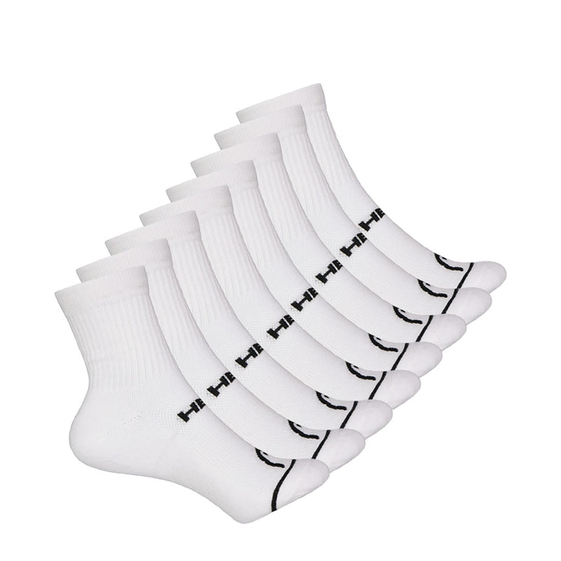 Head - Women's Cushion 8 Pack Mid Crew Socks (HELH019 WHT)