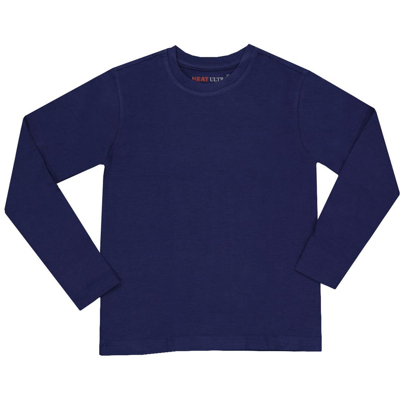 Heat Ultra - Kids' (Junior) Long Sleeve Crew Neck Top (95505 BLU-B)