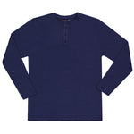 Heat Ultra - Men's Long Sleeve Henley Top (95473 BLU)