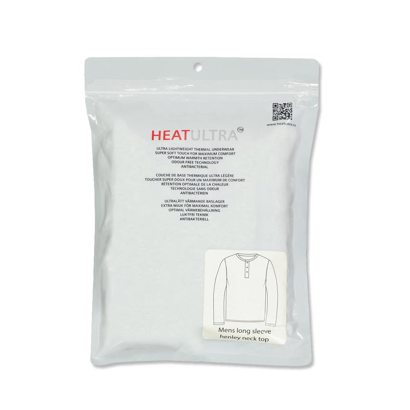 Heat Ultra - Men's Long Sleeve Henley Top (95473 BLU)
