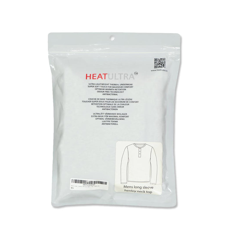 Heat Ultra - Men's Long Sleeve Henley Top (95473 GRY)