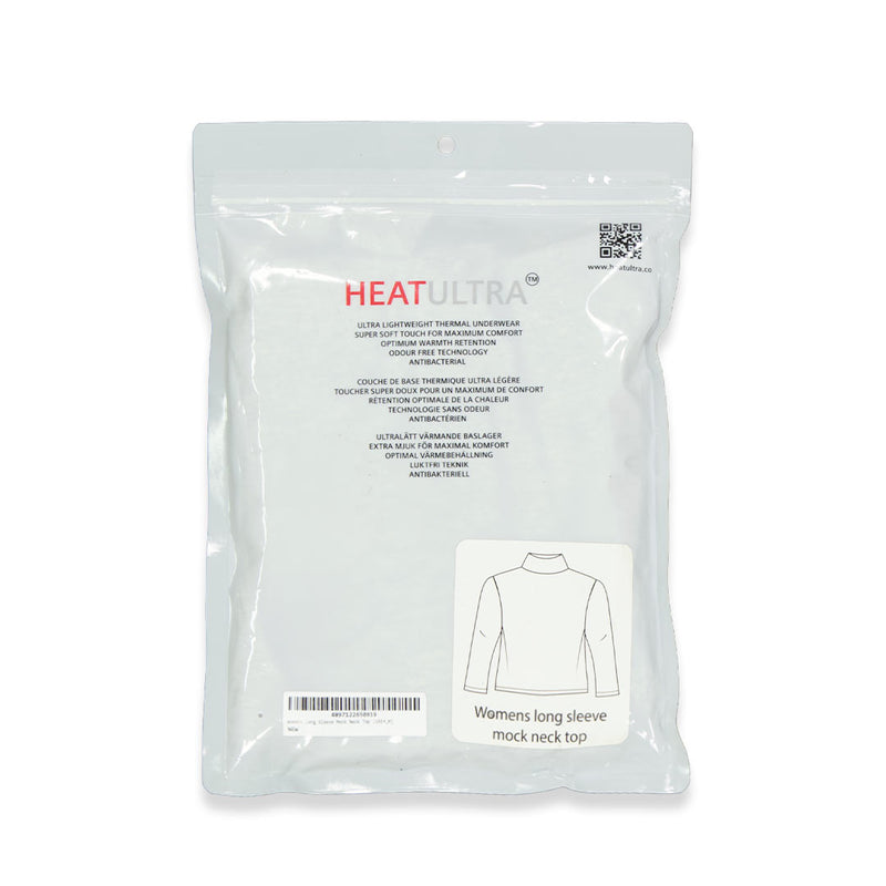 Heat Ultra - Women's Long Sleeve Mock Neck Top (95502 GRY)