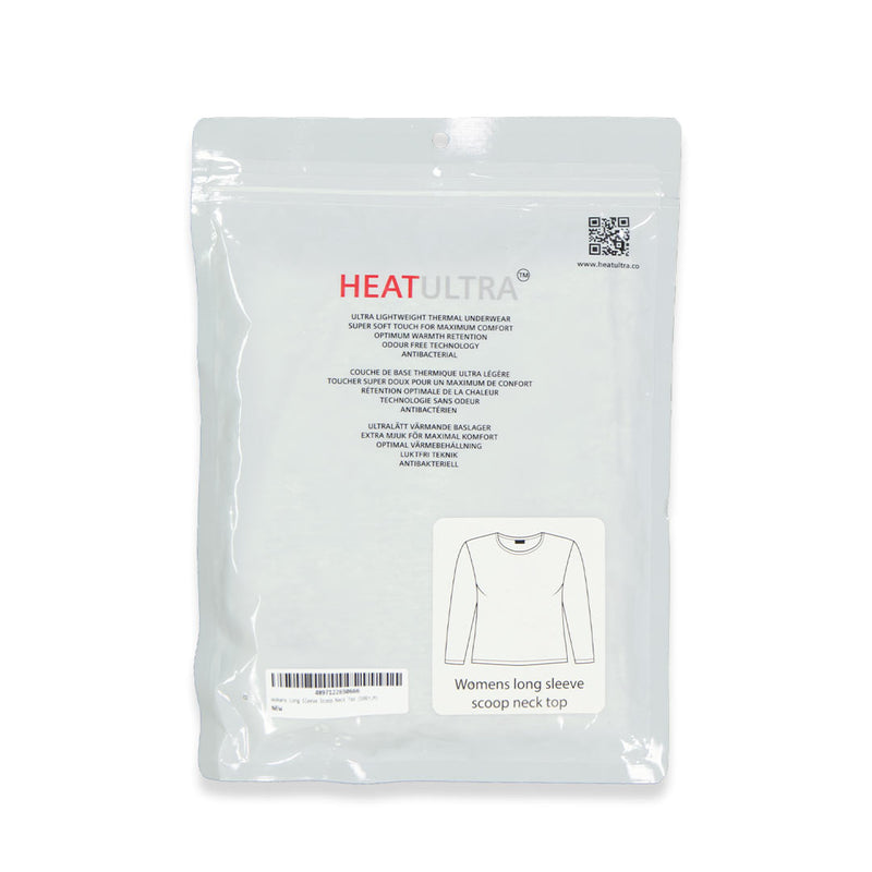 Heat Ultra - Women's Long Sleeve Scoop Neck Top (88708 GRY)