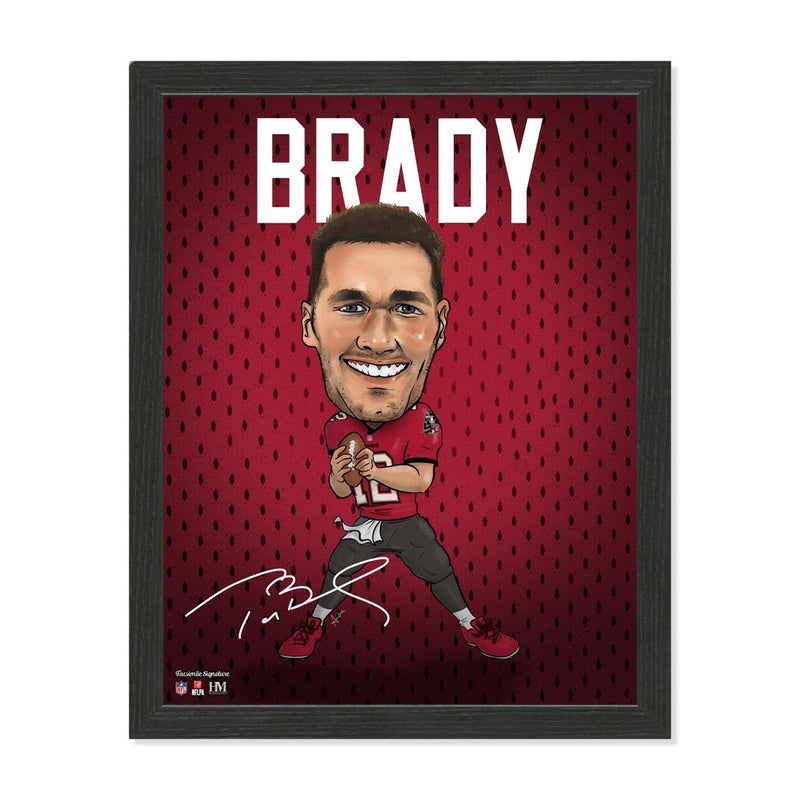 Highland Mint - Tampa Bay Buccaneers Tom Brady Caricature Framed Photo (17246894)