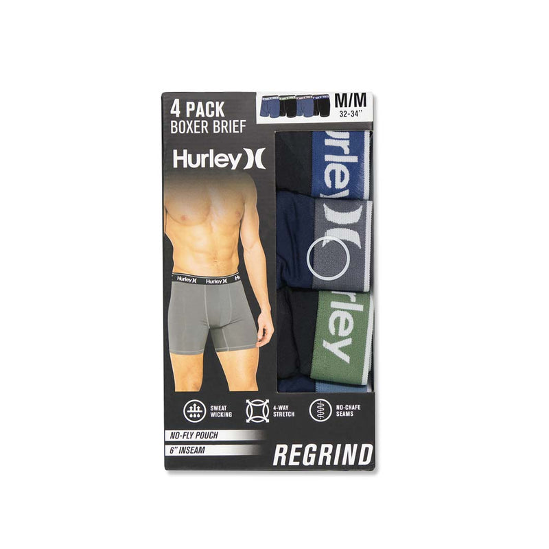 Hurley - Men's Regrind 4 Pack Boxer Brief (HUCOREM153786 431)