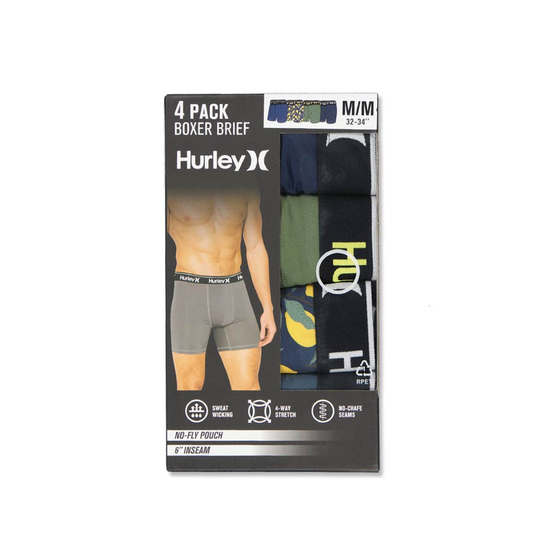 Hurley - Men's Regrind 4 Pack Boxer Brief (HUFA25M156380 042)