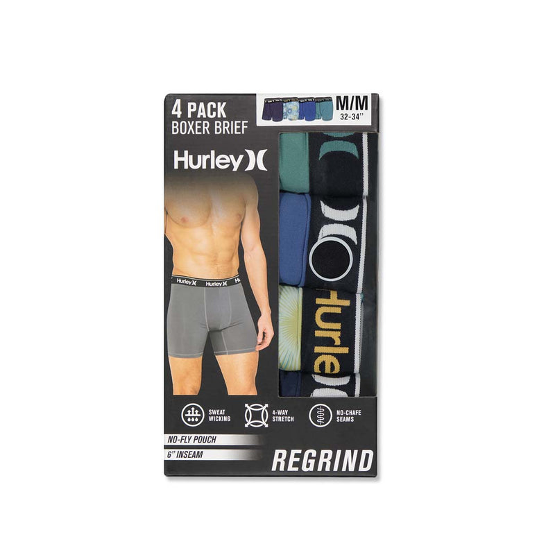 Hurley - Men's Regrind 4 Pack Boxer Brief (HUSP25M154803 313)