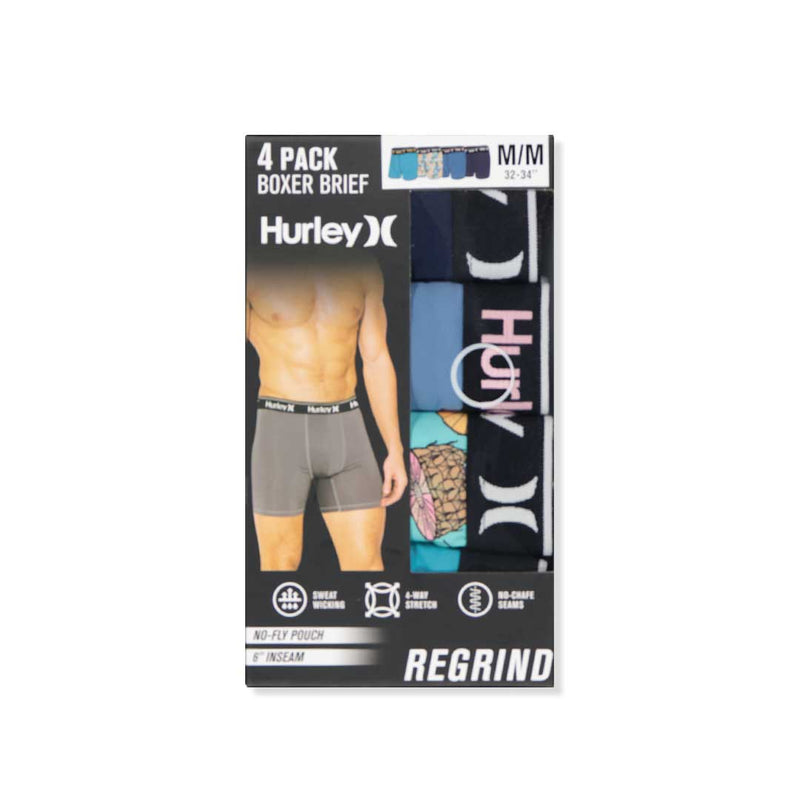 Hurley - Men's Regrind 4 Pack Boxer Brief (HUSP25M154803 416)
