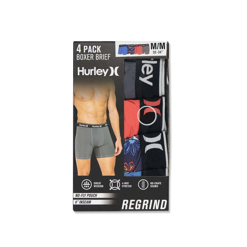 Hurley - Men's Regrind 4 Pack Boxer Brief (HUSP25M154803 433)