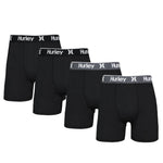 Hurley - Men's Regrind 4 Pack Solid Boxer Brief (HUCOREM153786 001)