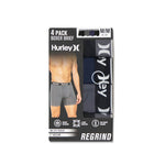 Hurley - Men's Regrind 4 Pack Solid Boxer Brief (HUCOREM153786 413)