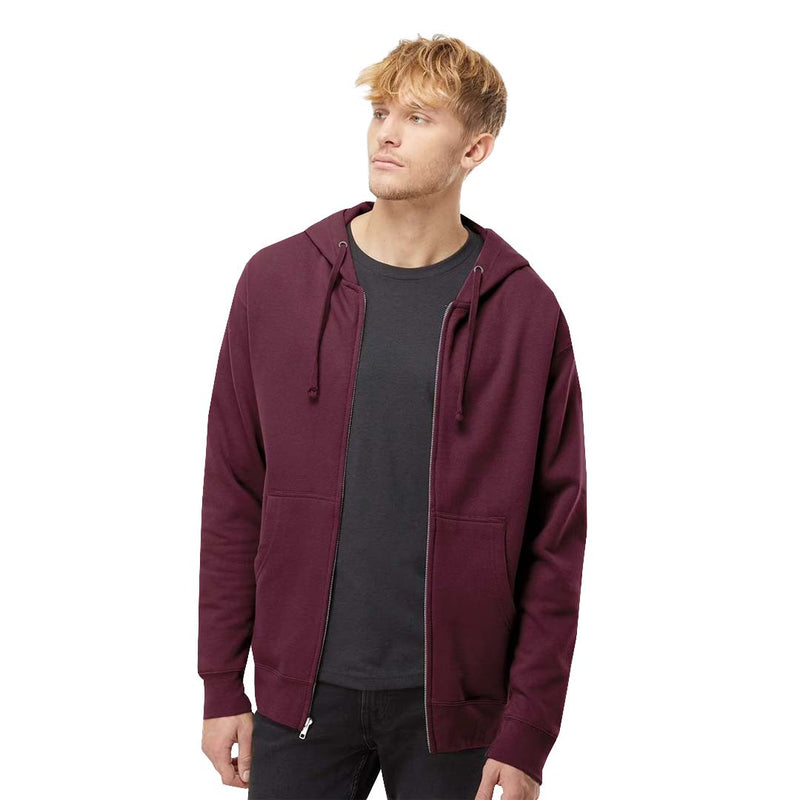 Independent Trading Company - Men's Fleece Full Zip Hoodie (SS4500ZP MAR)