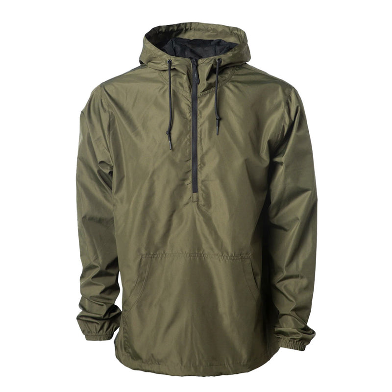 Independent Trading Company - Unisex Lightweight 1/4 Windbreaker Jacket (EXP54LWP ARMB)