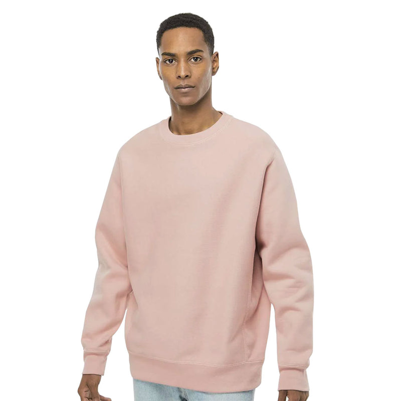 Independent Trading Company - Unisex Premium Heavyweight Cross Grain Crewneck Sweatshirt (IND5000C DPNK)