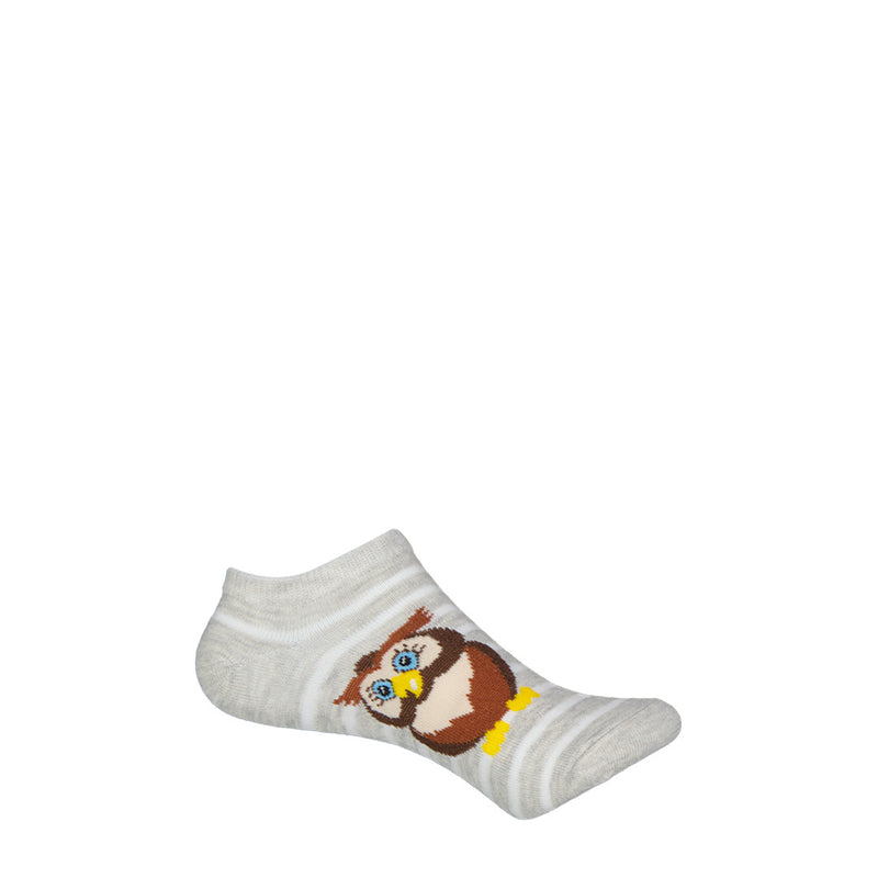 K.Bell - Kids' 6 Pack Noahs Ark No Show Socks (KBKS18C001-06 GYHTR)