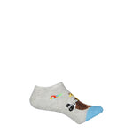 K.Bell - Kids' 6 Pack Noahs Ark No Show Socks (KBKS18C001-06 GYHTR)