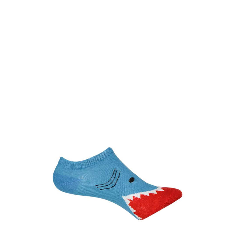 K.Bell - Kids' 6 Pack Wide Mouth Shark Socks (KBKS17C004-06 MULBAR)