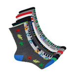 K.Bell - Kids' 8 Pack Fun Times Crew Socks (KSBF23H001-08 GYAST)