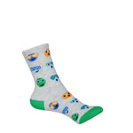K.Bell - Kids' 8 Pack Fun Times Crew Socks (KSBF23H001-08 GYAST)